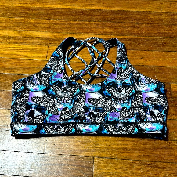 Constantly Varied Gear Other - Constantly Varied Gear CVG “Lavender Metamorphosis” Butterfly Back Bra, Lg